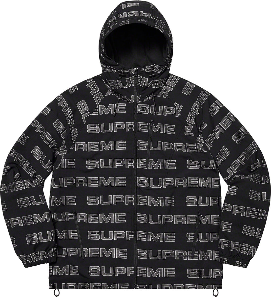 Logo Ripstop Hooded Track Jacket view 10